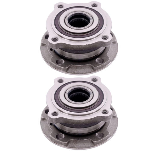 Beefed Up Front Wheel Hub Bearing Assembly 513305 for BMW X5 2007-2018 and X6 2008-2018 5 Lug AWD with ABS 2 Pack