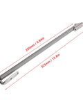 Jonlaki boat hatch support spring, side view, 316 stainless steel, 250mm length with mounting brackets