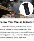 Oar Lock Bushing Insert For Boat Oar Lock Socket Converts Five Eighths Inch To Half Inch in use on boat with water view