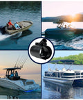 Collage of various boats with Outboard Rigging Hose Flange Union With Port Black Boat Cable Entry Sleeve And Rigging Tube.