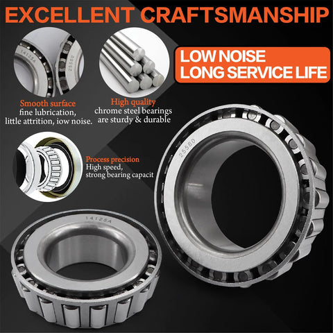 Boat Trailer Axle Bearing Kit For 5200 7000 Lb Tandem Axles With D42 Spindle From Tuijodaix shown with bearings and service info.