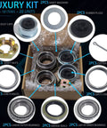2 Sets 3500lb Boat Trailer Axle Bearing Kit for #84 Spindle Fits 1-1/16 to 1-3/8 Inch Trailer Axles Includes L68149 L44649 Bearings