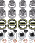 Boat Trailer Axle Bearing Kit For 5200 7000 Lb Tandem Axles With D42 Spindle From Tuijodaix laid out with bearings and seals