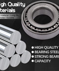 Boat Trailer Hub Bearing Kit For 5200 To 7000 Lb Tandem Axles includes a bearing and steel rods for durability.