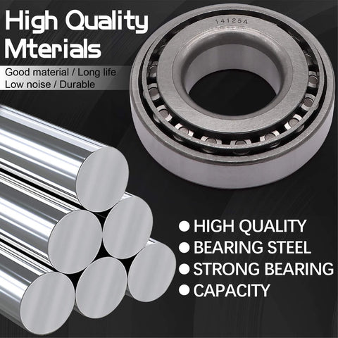 Boat Trailer Hub Bearing Kit For 5200 To 7000 Lb Tandem Axles includes a bearing and steel rods for durability.
