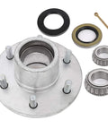 Boat Trailer Hub Kit With Hot Dip Galvanized Idler Hub And 6 Lug Bearing For 6000 Lbs, SCITOO Compatible