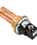 Low Water Cut-Off Boiler Control with 4-1/8" Insertion Length, copper and metal design, side view