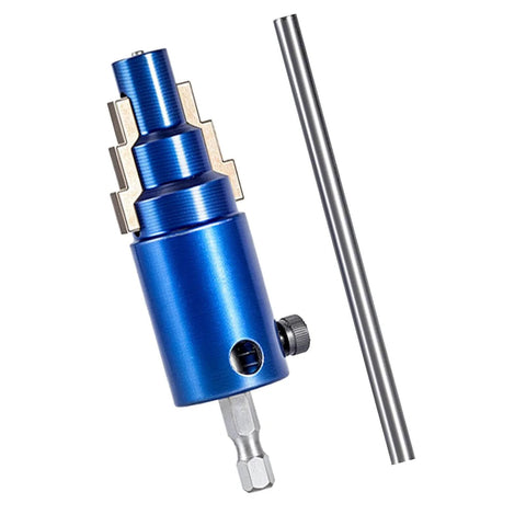 Bolt Extraction Drill Attachment with 95mm ergonomic hex shank, blue finish, for quick emergency repairs and stripped fastener removal.