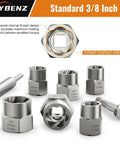 15 Piece Bolt Extractor Set For Three Eighths Inch Drive Impact Tools Pro Grade Lug Nut Remover Socket Kit visible