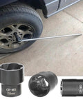 22 Piece Bolt Nut Extractor Set With One Half Inch And Three Eighths Inch Drive Pro Grade Impact Lug Nut Remover Sockets in use