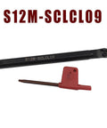 Holder Boring Bar For CNC Lathe GBJ 12mm Diameter 150mm Length 95 Degree Angled Tool Includes One CCMT09T304 Insert