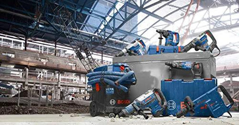 Various views of One And One Eighth Inch SDS-Plus Bulldog Xtreme Max Rotary Hammer for concrete drilling and chiseling in masonry.