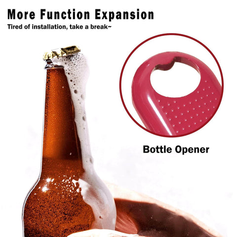 Red bottle opener from the ✝️ Drywall Panel Lifter, Door Hanging Tool, Multifunctional Drywall Installation Tool set