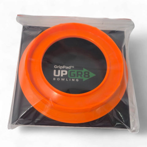 Orange Bowling Ball Sanding Pad Holder For Surface Shaping And Consistent Reaction in packaging