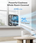 Go To Box Fan For Bedroom And Living Areas With 3 Speed Settings And 2295 CFM Airflow, Lightweight 5 Blade Design In Window