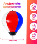 Speed Ball For Boxing Training With Universal 8mm Screw Replaceable Spare Sandbag Realistic 6.69 By 9.8 Inch Colorful Blue White Red
