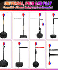 Speed Ball For Boxing Training With Universal 8mm Screw Replaceable Sandbag, colorful blue-white-red on various mounts