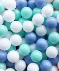 Ball Pit Balls for Toddlers, BPA Free Crush Proof Plastic Toy Balls for Ball Pit in white, green, and blue
