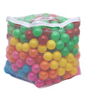 Mesh bag containing BPA Free Crush-Proof Plastic Ball, Pit Balls with Storage Bag, Toddlers Kids 12+ Months, Pack of 400 Balls, 6 Bright Colors