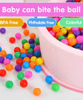 Ball Pit Balls Plastic Balls for Ball Pit BPA Free Plastic Balls Crush and Smash Proof Ball 100pcs 2.2" Set for Toddlers in 7 Colors