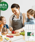 Commercial grade BPA free vacuum sealer bag rolls six pack includes three 11x20 inch rolls and three 8x20 inch rolls.