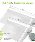 Commercial grade BPA free vacuum sealer bag rolls six pack includes three 11x20 inch rolls and three 8x20 inch rolls