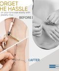 Bracelet Fastener Helper Tool With Hook For Bracelet Necklace Jewelry And Watch Clasp Clip Grab And Go Portable Easy To Use No Slip Grip Made Of Durable Metal With Rose Finish used to fasten a bracelet on wrist
