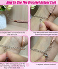 Two Pack Bracelet Helper Tool Set No Fuss Clasp Helper For Easy One Handed Fastening With Lobster Clasps Jewelry Fasteners in use