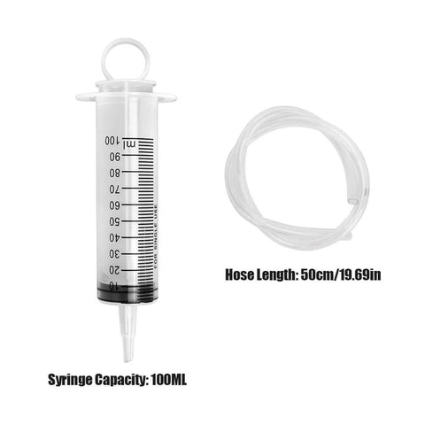 Brake Bleed Kit, Hydraulic Disc Clutches Bleeding Kit 100ML Syringe 50cm Hose Oil Fluid Extractor