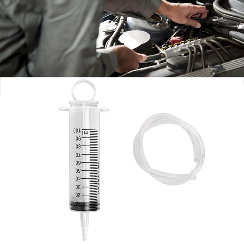 Brake Bleed Kit, Hydraulic Disc Clutches Bleeding Kit 100ML Syringe 50cm Hose Oil for motorcycle and quad repair maintenance