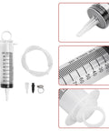 Brake Bleed Kit, Hydraulic Disc Clutches Bleeding Kit 100ML Syringe 50cm Hose, with accessories for motorcycle brake maintenance.