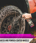 Applying Brake Buster Wheel Cleaner With Non Acid Formula For Safe Use On All Wheels Removes Brake Dust Dirt And Corrosion Thoroughly