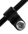 Close-up of 10 pcs 3/16 inch brake line clip with self tapping screw, 304 stainless steel rubber coated insulated cable clamp in use.