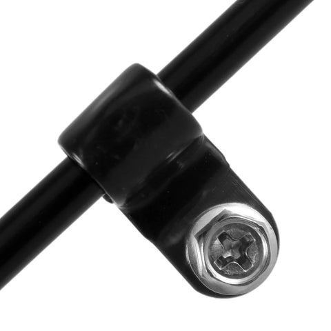 Close-up of 10 pcs 3/16 inch brake line clip with self tapping screw, 304 stainless steel rubber coated insulated cable clamp in use.