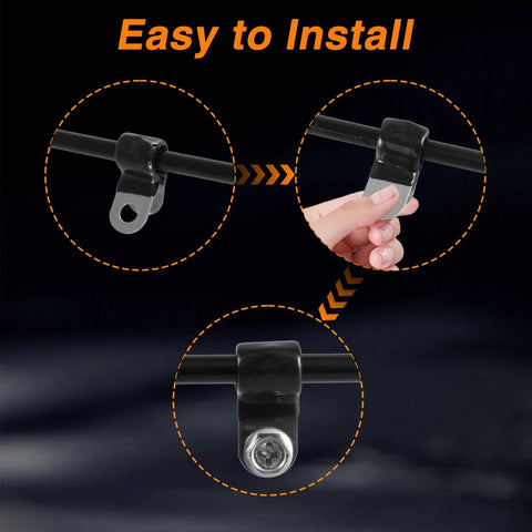 10 Pcs 3/16 Inch Brake Line Clips 304 Stainless Steel Rubber Coated Insulated Cable Clamps For Automotive Industrial Outdoor And Household Use Self Tapping Screws Included Durable Clamp For Secure Routing Of 3/16 Tube And Wires In Cars