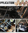Three Sixteenth Inch Brake Line Repair Kit Pro Grade With Double And Single Flaring Tool visuals showing installation and fittings