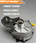 Built To Last Brake Vacuum Pump Replacement OEM 12686657 for Chevy Impala, detailed view of pump with labeled parts.