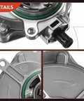 Premium Brake Vacuum Pump APremium For VW And Audi Vehicles close-up detailing inlet and O ring