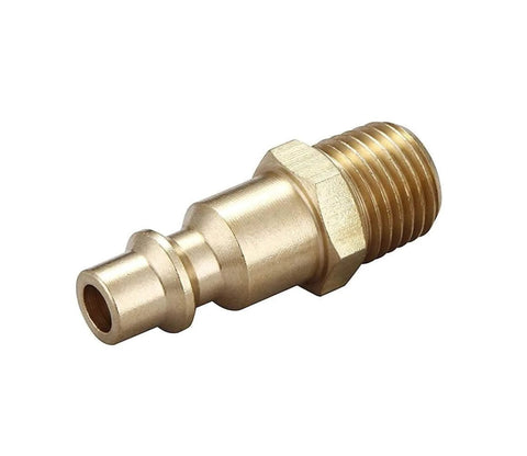 Brass Quarter Inch NPT Male Air Hose Quick Connect Adapter Kit Industrial Type D Coupler And Plug Set Air Compressor Fittings