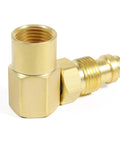 90 Degree CGA 032 Nut NIP 032 Body Argon Welder Connector Elbow For TIG And MIG Welders Inert Gas Adaptor Gas Hose Fitting Brass