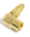 90 Degree CGA 032 Nut NIP 032 Body Argon Welder Connector Elbow For TIG And MIG Welders Brass Fitting