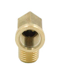 Brass Street 90 Degree Elbow Quarter Inch NPT Male To Quarter Inch NPT Female Forged Pipe Fitting Pack Of 2 for Plumbing and Industrial