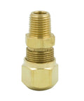 Brass DOT Air Brake Hose Fitting Male Connector For Nylon Tubing Three Eighths Inch Outer Diameter And One Quarter Inch NPT
