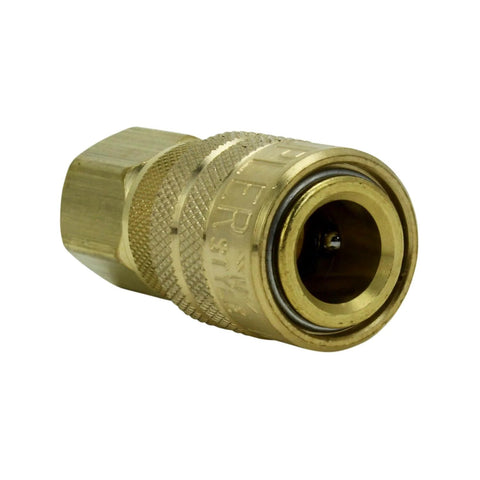 M-Style Quick Connect Air Coupler One Quarter Inch NPT Female Brass, Kwik-Change Interchangeable With Most Brands, MIL-C-4109