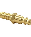 Two Pack Three Eighths Inch Barb To One Quarter Inch Coupling Air Hose Quick Connect Fittings For Industrial Use, brass fitting