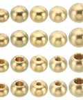Brass Ball Finial Nuts Kit For Lighting Fixtures M3 M4 M5 M6 Threaded Cap Nuts Knob 20 Pieces Decorative Lamp Screws 7.5mm 10mm 12mm