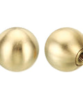 Brass Ball Lamp Finials Caps Knob 25mm 1 Inch 2 Piece Set For Lamp Shade Harp Top Decoration And Furniture Lighting