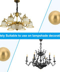Brass Ball Lamp Finials Caps Knob 25mm 1 Inch 2 Piece Set For Lamp Shade Harp Top Decoration and Furniture Lighting used on chandeliers
