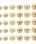 Brass Ball Lamp Finials And Nut Covers Set For Furniture Lighting DIY Projects 48 Pieces Including Six Thread Sizes M3x6mm to M6x12mm Brass Tone