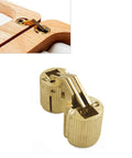 12 Pcs Brass Barrel Hinges For Concealed Cabinets 10mm Hidden Hinges With 180 Degree Opening installed in wood